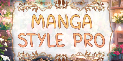 Manga Style Pro Font Poster 1