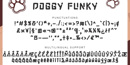 Doggy Funky Font Poster 6