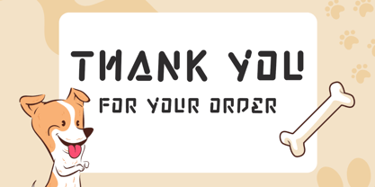 Doggy Funky Font Poster 4