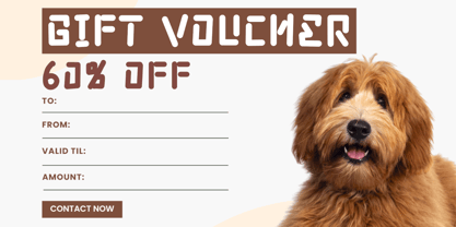 Doggy Funky Font Poster 2