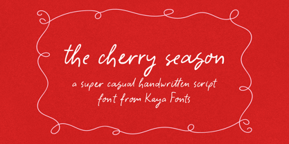 The Cherry Season Font Poster 1