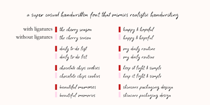The Cherry Season Font Poster 6