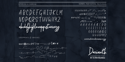 Darianth Font Poster 2