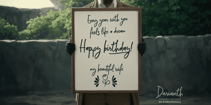 Darianth Font Poster 6