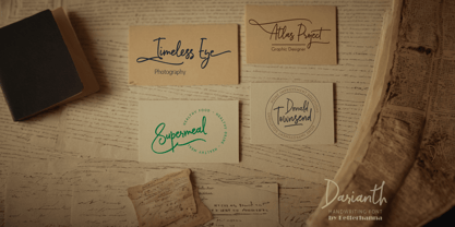 Darianth Font Poster 9