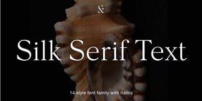 Silk Serif Text Font Poster 1
