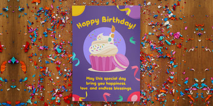 Party Balloon Font Poster 4