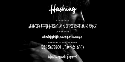 Hashing Font Poster 15