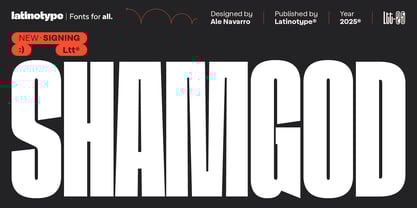 Shamgod Font Poster 1