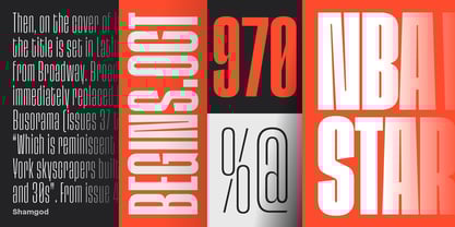Shamgod Font Poster 12