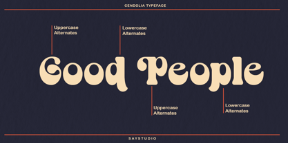 Cendolia Font Poster 8