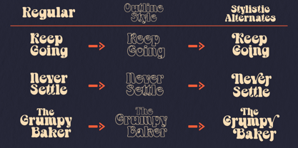 Cendolia Font Poster 5