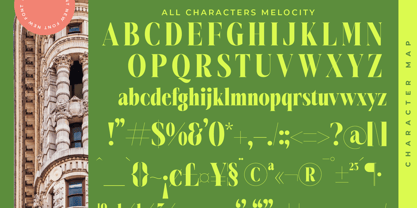 Melocity Font Poster 15