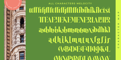 Melocity Font Poster 14
