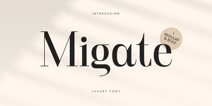 Migate Font Poster 1