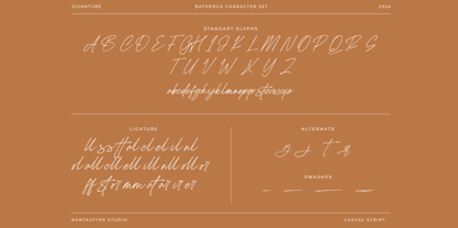 Batherga Font Poster 11