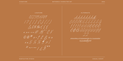 Batherga Font Poster 12