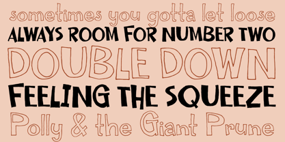 Delbert Logjam Font Poster 3