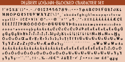 Delbert Logjam Font Poster 6