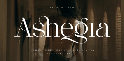 Ashegia Font Poster 1