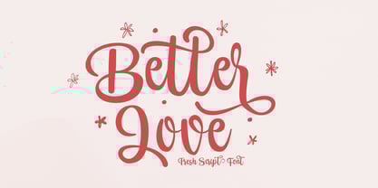 Home Better Love Font Poster 1