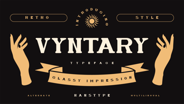Vyntary Font Poster 1