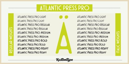 Atlantic Press Pro Font Poster 8