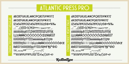 Atlantic Press Pro Font Poster 13