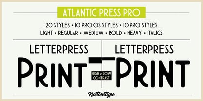Atlantic Press Pro Font Poster 5