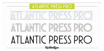 Atlantic Press Pro Font Poster 2