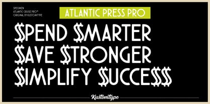Atlantic Press Pro Font Poster 1