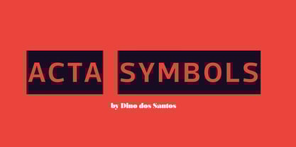 Acta Symbols Font Poster 1