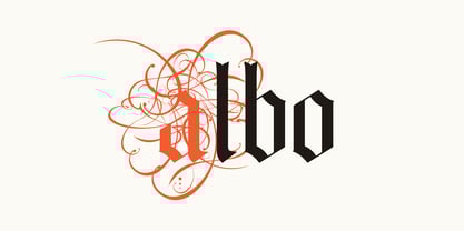 Albo Font Poster 1