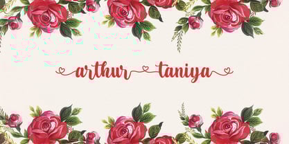 Arthur Taniya Font Poster 1