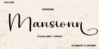 Mansionn Font Poster 1