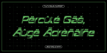 Aestero Stamp Font Poster 5