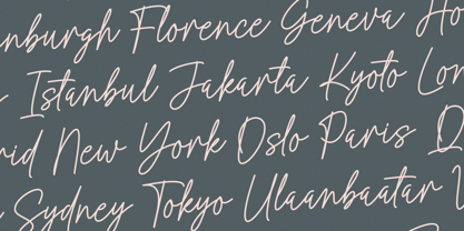 Allistion Font Poster 8