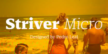 Striver Micro Font Poster 1