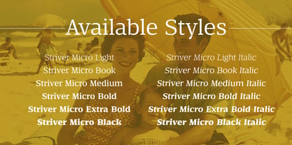 Striver Micro Font Poster 2