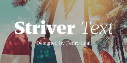 Striver Text Font Poster 1