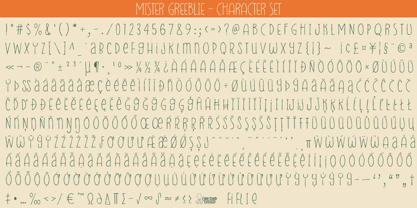 Mister Greeblie Font Poster 6