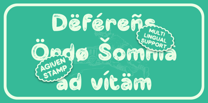 Agiven Stamp Font Poster 5