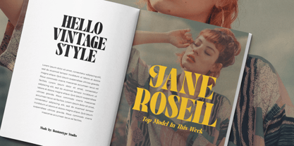 Romaben Font Poster 2