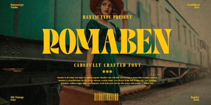 Romaben Font Poster 1