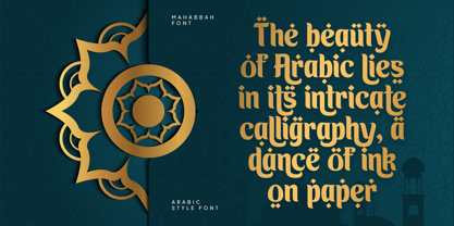 Mahabbah Font Poster 11