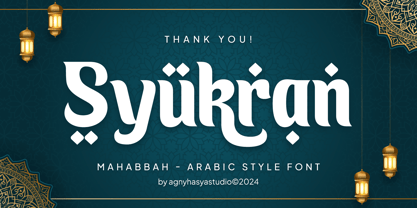 Mahabbah Font Poster 15