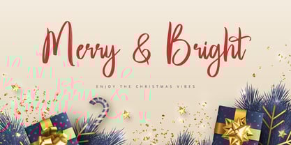 Christmas Greetings Font Poster 6