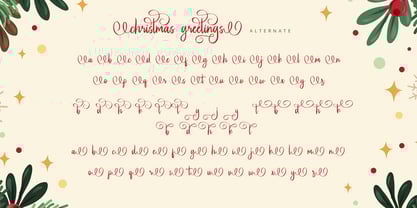Christmas Greetings Font Poster 10
