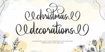 Christmas Greetings Font Poster 5