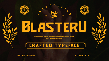 Blasteru Font Poster 1